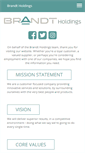 Mobile Screenshot of brandtholdings.com