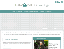 Tablet Screenshot of brandtholdings.com